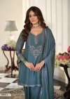 D 50354 A By Zaveri Marvel Silk Beats Embroidery Readymade Suits 
